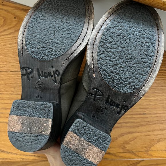 P. Monjo Leather Ankle Booties - Picture 8 of 8